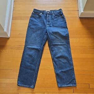 Everlane, The 90's Way-High Jean, Blue, EUC, Women's 28 Long